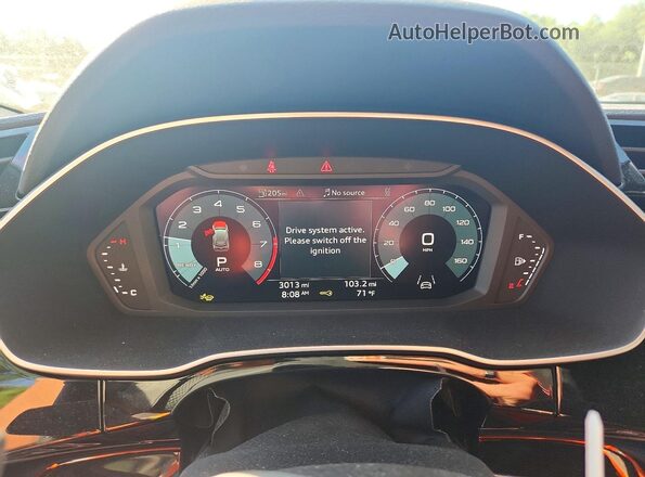 WA1EECF31S1090809 2025 AUDI Q3 Серый Вид щитка приборов