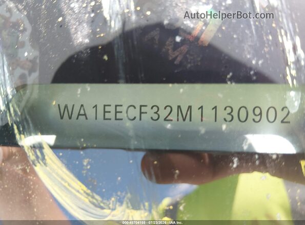 WA1EECF32M1130902 2021 AUDI Q3 White Vista del compartimento del motor
