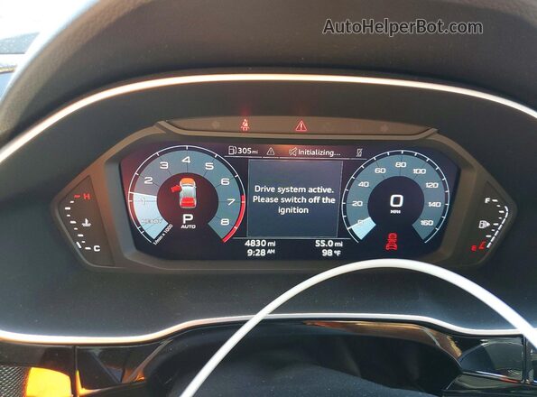 WA1EECF32S1082542 2025 AUDI Q3 Gray Вид щитка приладів