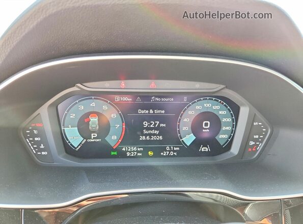 WA1EECF33P1041618 2023 AUDI Q3 White Вид щитка приладів