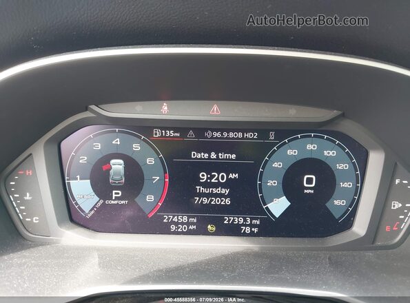 WA1EECF33R1045378 2024 AUDI Q3 White Widok tylnych siedzeń