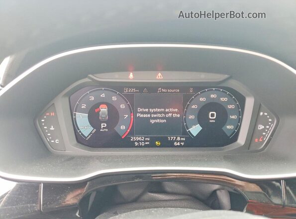 WA1EECF33R1121049 2024 AUDI Q3 Black Widok zestawu wskaźników