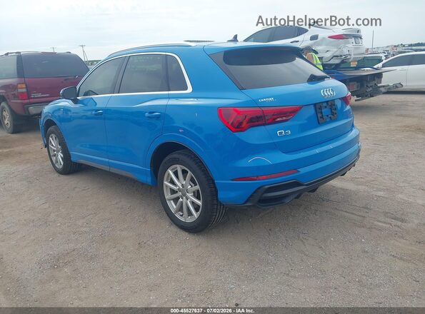 WA1EECF34L1030069 2020 AUDI Q3 Blue Հետևի ձախ