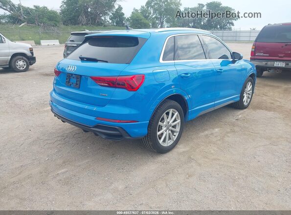 WA1EECF34L1030069 2020 AUDI Q3 Blue Հետևի աջ
