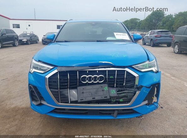 WA1EECF34L1030069 2020 AUDI Q3 Blue Սարքավորումների վահանակի տեսք