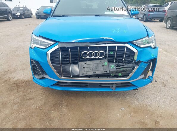 WA1EECF34L1030069 2020 AUDI Q3 Blue Դիմացի տեսք