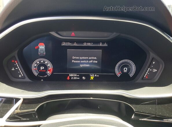 WA1EECF35L1007951 2020 AUDI Q3 Black Widok zestawu wskaźników