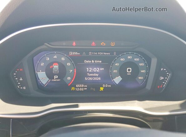 WA1EECF35S1105358 2025 AUDI Q3 Белый Вид щитка приборов