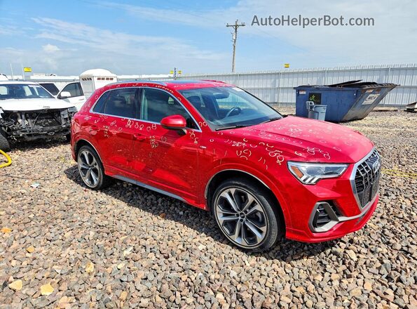 WA1EECF36L1038903 2020 AUDI Q3 Red Delantero derecho