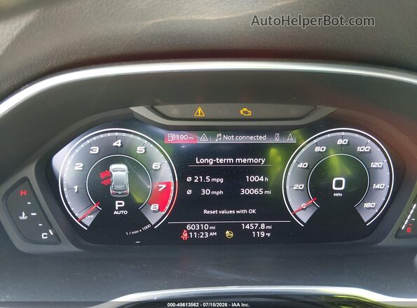WA1EECF36M1038241 2021 AUDI Q3 White Вид задніх сидінь