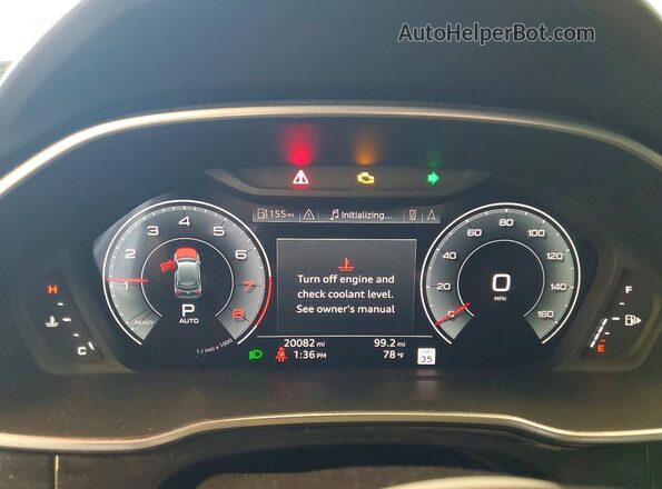 WA1EECF36R1047304 2024 AUDI Q3 White ხელსაწყოთა პანელის ხედი