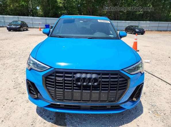 WA1EECF37M1074858 2021 AUDI Q3 Синий Вид спереди
