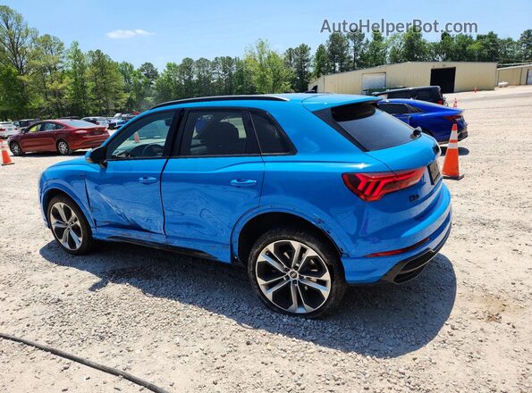 WA1EECF37M1074858 2021 AUDI Q3 Синий Задняя левая четверть