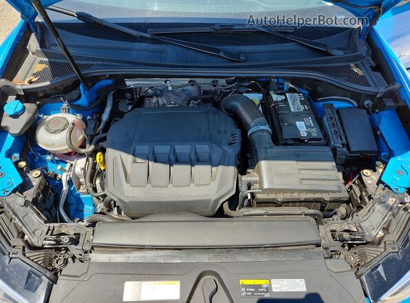 WA1EECF37M1074858 2021 AUDI Q3 Синий Вид задней части салона
