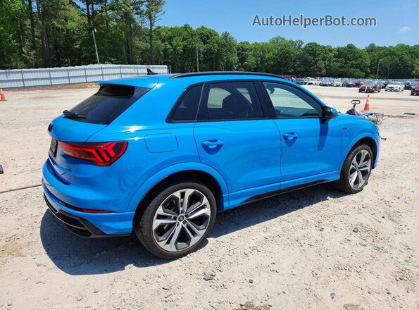 WA1EECF37M1074858 2021 AUDI Q3 Синий Задняя правая четверть
