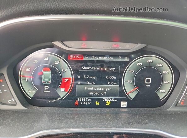 WA1EECF37P1106969 2023 AUDI Q3 White Սարքավորումների վահանակի տեսք