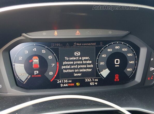 WA1EECF38M1152578 2021 AUDI Q3 Gray Widok zestawu wskaźników