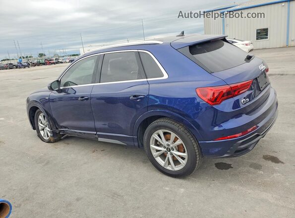 WA1EECF38N1092772 2022 AUDI Q3 Blue Trasero izquierdo