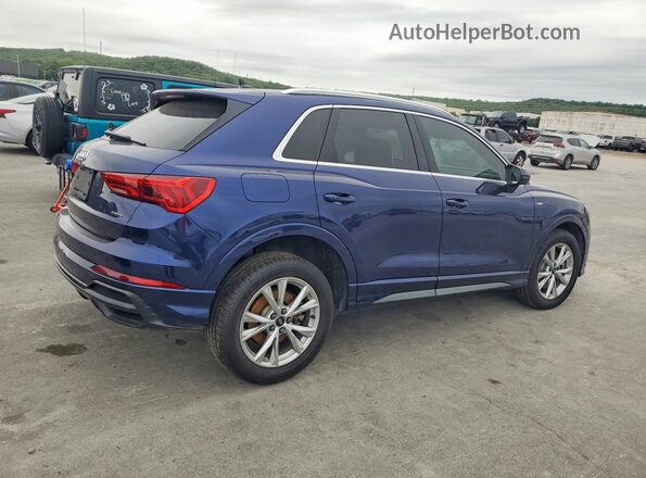 WA1EECF38N1092772 2022 AUDI Q3 Blue Trasero derecho