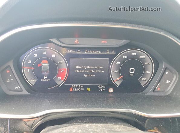WA1EECF39M1156865 2021 AUDI Q3 Black Widok zestawu wskaźników
