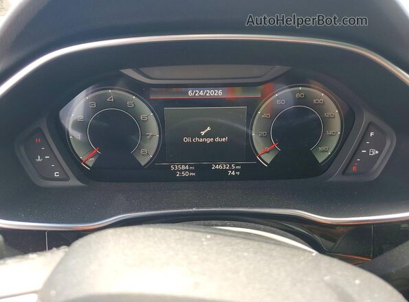 WA1EECF39N1051602 2022 AUDI Q3 White ხელსაწყოთა პანელის ხედი