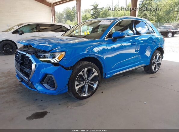 WA1EECF3XK1074642 2019 AUDI Q3 Blue Przód lewy