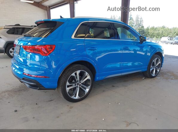 WA1EECF3XK1074642 2019 AUDI Q3 Blue Tył prawy