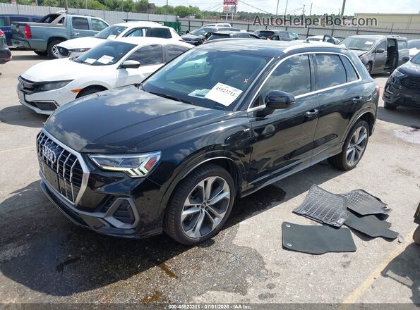 WA1EECF3XL1090115 2020 AUDI Q3 Black წინა მარცხენა ხედი სამი მეოთხედიდან