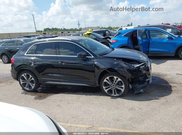 WA1EECF3XL1090115 2020 AUDI Q3 Black უკანა სალონის ხედი