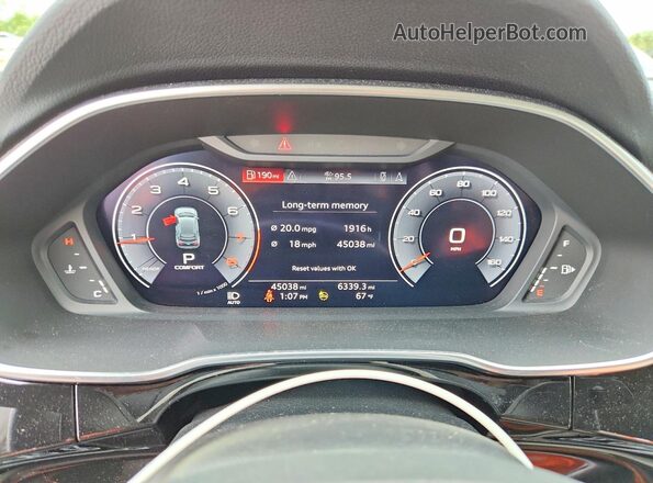 WA1EECF3XM1002519 2021 AUDI Q3 White Սարքավորումների վահանակի տեսք