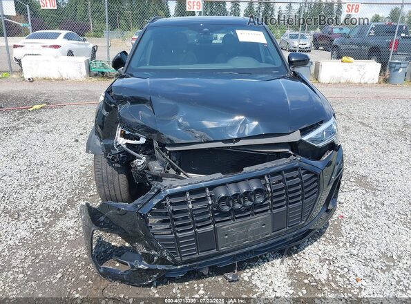 WA1EECF3XN1014607 2022 AUDI Q3 Black Widok wnętrza z tyłu