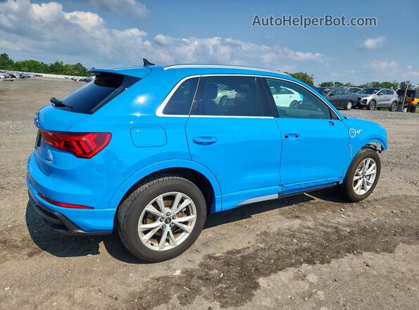 WA1EECF3XN1037904 2022 AUDI Q3 Blue Задня права чверть