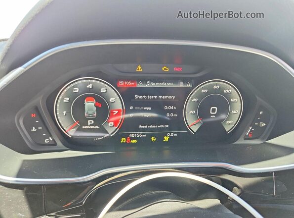 WA1EECF3XP1025609 2023 AUDI Q3 White Սարքավորումների վահանակի տեսք
