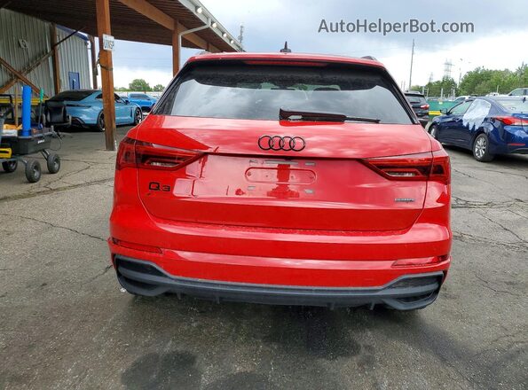 WA1EEDF36S1053826 2025 AUDI Q3 Red Widok z tyłu