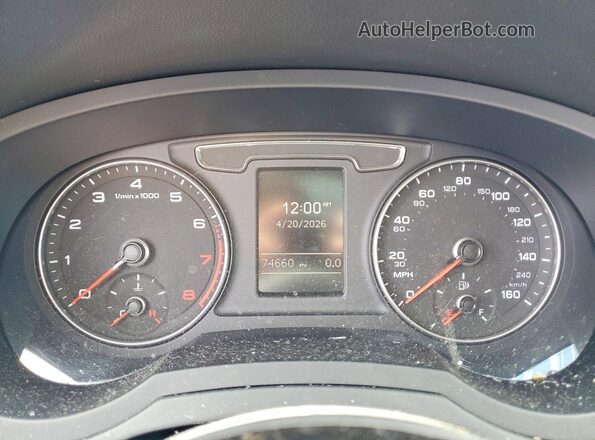 WA1EFCFS1GR001141 2016 AUDI Q3 Black Vista del cuadro de instrumentos