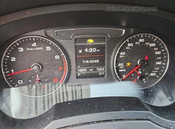 WA1EFCFS8GR017921 2016 AUDI Q3 Black Instrument cluster view