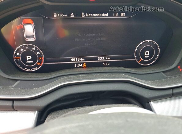 WA1ENAFY6L2081695 2020 AUDI Q5 Blue Widok zestawu wskaźników