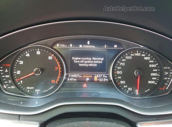 WA1ENAFY7J2240639 2018 AUDI Q5 Silver Вид щитка приладів