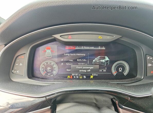 WA1EVAF10LD019345 2020 AUDI Q8 Серый Вид щитка приборов