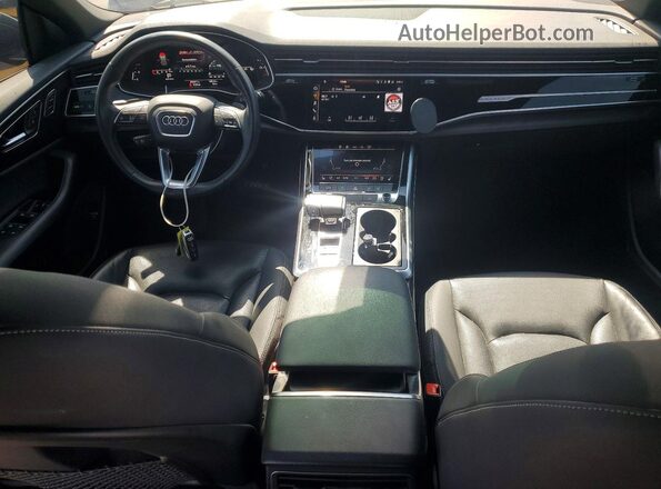 WA1EVAF12MD015282 2021 AUDI Q8 Black წინა პანელის ხედი