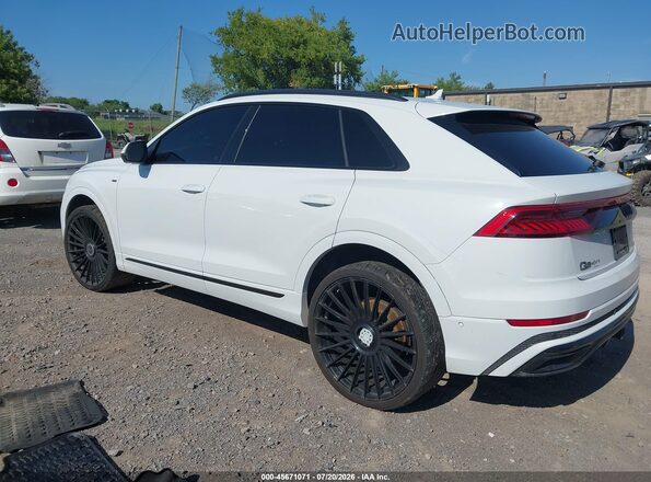 WA1EVAF13KD031276 2019 AUDI Q8 White Trasero izquierdo