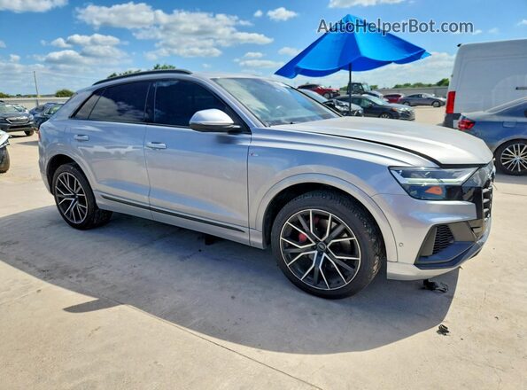 WA1EVAF16LD018622 2020 AUDI Q8 Серебряный Передняя правая четверть