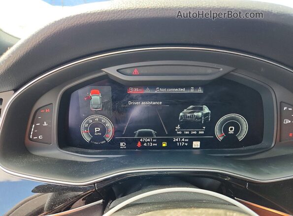 WA1EVAF16LD018622 2020 AUDI Q8 Серебряный Вид щитка приборов
