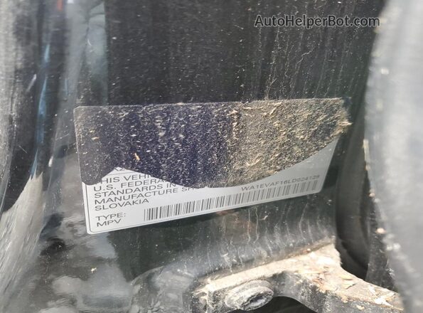 WA1EVAF16LD024128 2020 AUDI Q8 Black Widok naklejki z numerem VIN