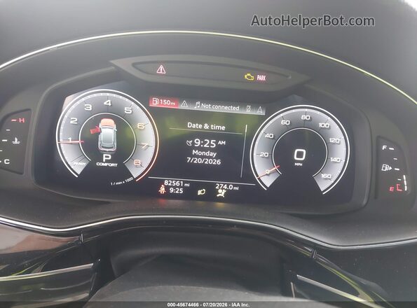 WA1EVAF1XKD031114 2019 AUDI Q8 Gray უკანა სავარძლების ხედი