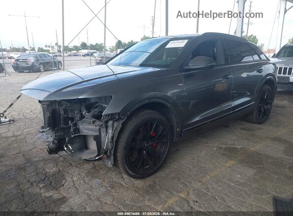 WA1EVAF1XKD031114 2019 AUDI Q8 Gray წინა მარცხენა ხედი სამი მეოთხედიდან