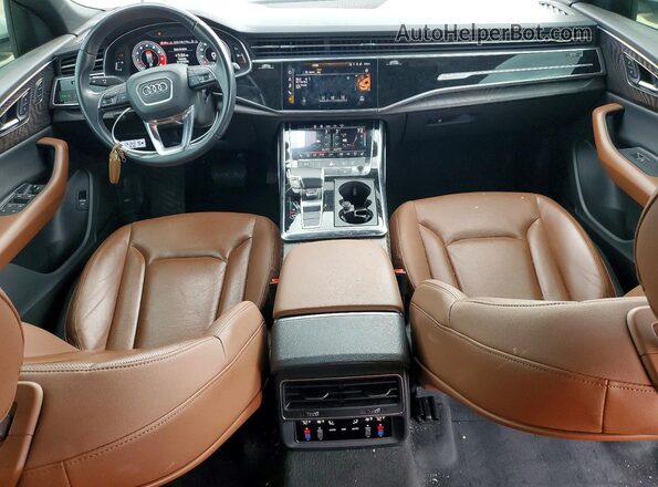 WA1EVAF1XMD002490 2021 AUDI Q8 White წინა პანელის ხედი