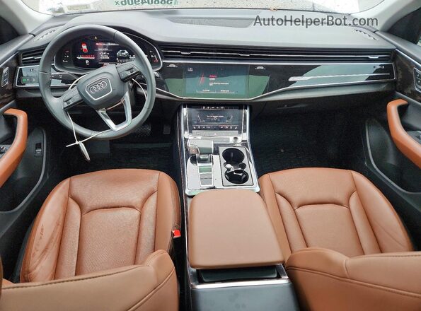 WA1EVBF11ND033652 2022 AUDI Q8 White Вид панелі приладів