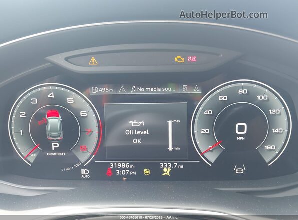 WA1EVBF16PD015263 2023 AUDI Q8 Blue უკანა სავარძლების ხედი
