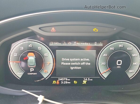 WA1EVBF19PD045244 2023 AUDI Q8 Black ხელსაწყოთა პანელის ხედი